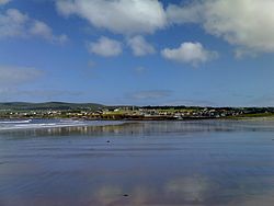 Ballyheigue as viewed from the nearby beach