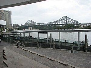 Riverside ferry wharf