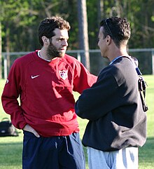 United forward Ben Olsen (left) was named MLS Cup MVP for his goal in the first half. Ben Olsen 2006.jpg