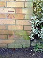 Benchmark on the side of ^31 Grenville Road - geograph.org.uk - 2271179.jpg