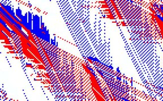 File:Biham-Middleton-Levine traffic model self-organized to a disordered intermediate phase.ogv