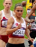 Auch Binnaz Uslu, eine zweite Dopingsünderin des ersten Vorlaufs, beendete das Rennen vorzeitig