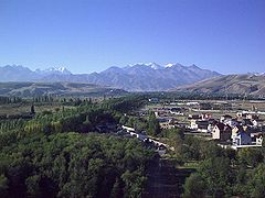 vue depuis Bishkek