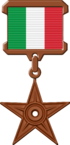Հարգելի՛ Շեյդի, այս շքանշանը ձեզ Հայերեն Վիքիպեդիայում Իտալիային նվիրված թեմատիկան զարգացնելու համար։--Արման Մուսիկյան (քննարկում) 15։50, 5 Սեպտեմբերի 2014 (UTC)