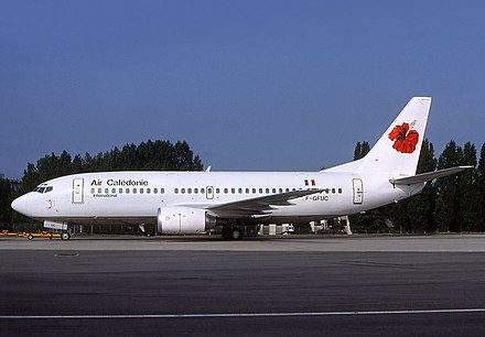 Air Calédonie International's first Boeing 737-300, as seen in 1989.