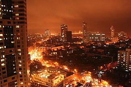 City centre at night