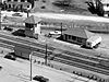 The Bowie Railroad Buildings while still in operation in 1977