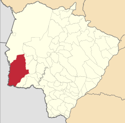 Localização de Porto Murtinho em Mato Grosso do Sul