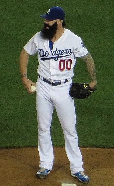 Wilson during his tenure with the Los Angeles Dodgers in 2014
