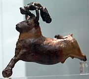 Bronze bull-leaper group in the British Museum