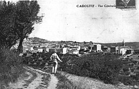 Cadolive, vue générale, début du XXe siècle.