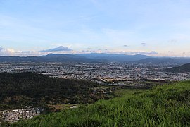 La India Dormida and Sierra de Cayey with Caguas in the foreground.