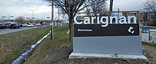 Carignan (Québec)-Panneau d'accueil à l'entrée ouest de la ville-Route 116-2022-04-15.jpg