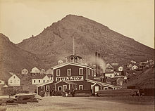 Bullion Mine, Virginia City, Nevada c. 1875-77 Carleton Watkins (American - The Bullion Mine, Virginia City, Nevada - Google Art Project.jpg