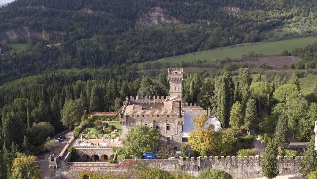 Castello di Vincigliata veduta aerea