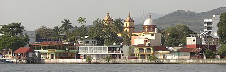 Downtown Catemaco from the water