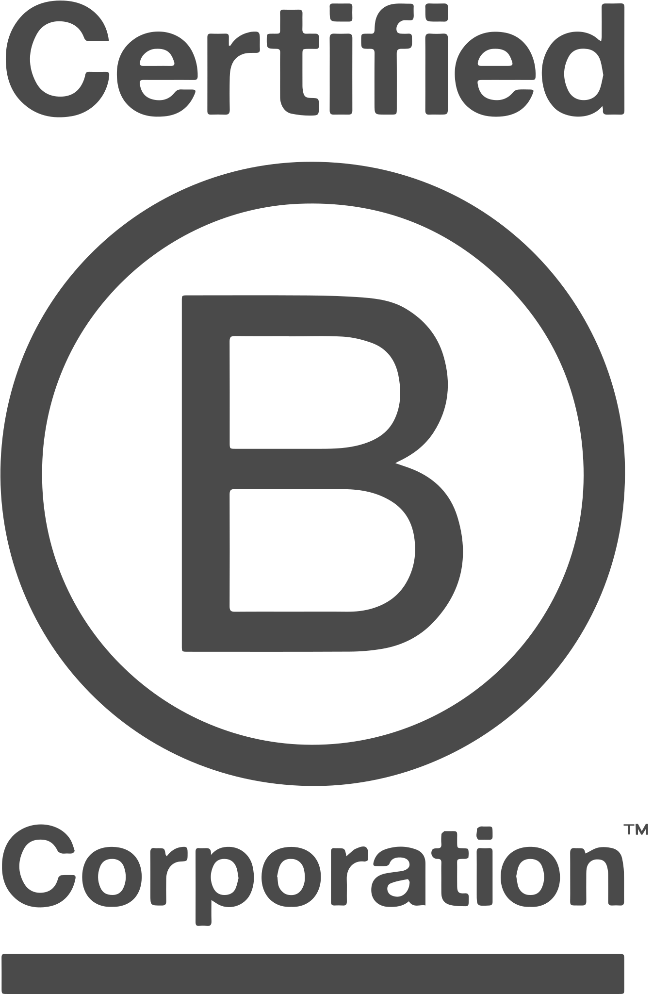 Certified B Corporation Logo PNG Vector (PDF) Free Download