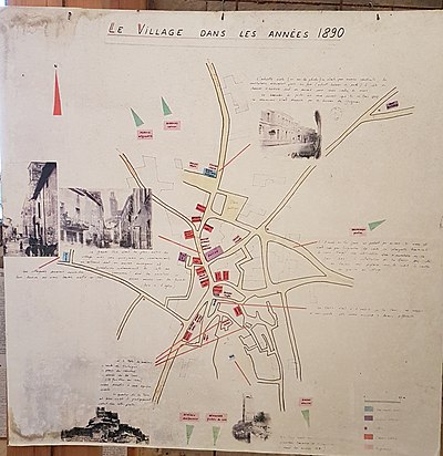 Chamaret dans les années 1890 (exposition, Tour de Chamaret 2022).