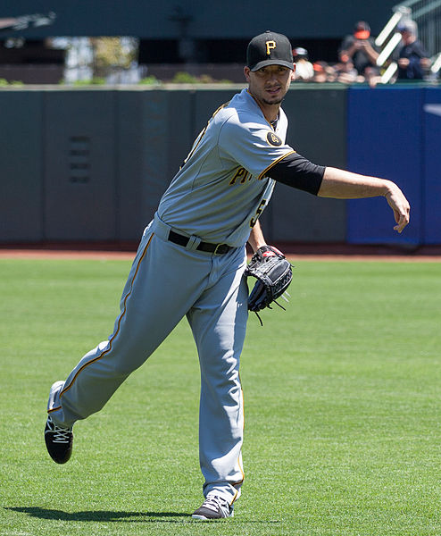 Morton with the Pirates in 2014