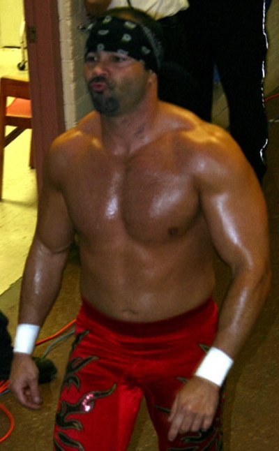 Guerrero makes his entrance at a WWE house show in Canada.