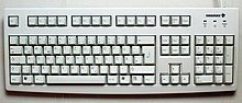 105-key Windows keyboard