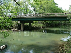 Chickamauga, Chickamauga creek and Reeds bridge.jpg