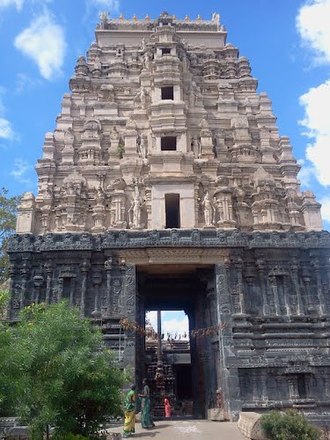 Entrance Chintala Venkatarama Swamy Temple, which was built by Timmanayudu II. Chintala venkateswara swamy temple.jpg