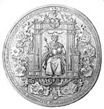 Печатка Крістіана III (правив у 1534 - 1559).