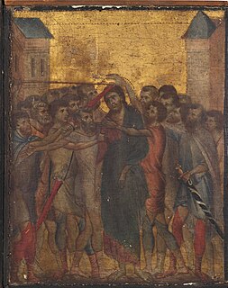 <i>Christ Mocked</i> Painting by Cimabue