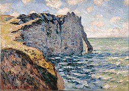 Claude Monet - Die Klippe von Aval, Etrétat - Google Art Project.jpg