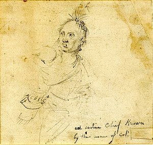 1785년 존 트럼불이 그린 연필화