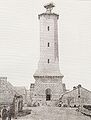 Pointe de Penmarch : la construction du phare d'Eckmühl (dessin)