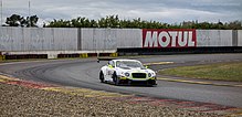 Bentley Continental GT3 car of Abril-Buhk during the Nogaro weekend of the 2015 Blancpain Sprint Series Continental GT3-R (25062701646).jpg