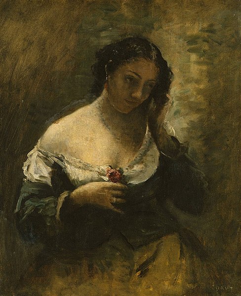 File:Corot - Das Mädchen mit der Rose, um 1860-65.jpg