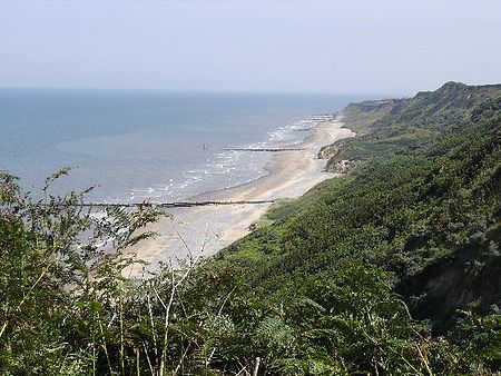 Cromer beach summer UK