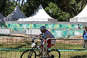 Deutsch: Radsport bei den Olympischen Jugendspielen 2018 Tag 10, 16. Oktober 2018 - Combined Criterium – XCC Qualifikation männlich English: Cycling at the 2018 Summer Youth Olympics – Men's Combined Criterium – XCC Qualification on 16 October 2018.