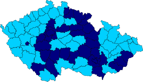 Výsledky voleb podle okresů