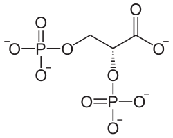 Struktur von 2,3-Biphosphoglycerinsäure