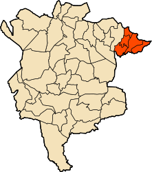 District de Magra - Carte