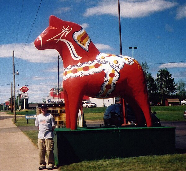 A large Dalecarlian horse