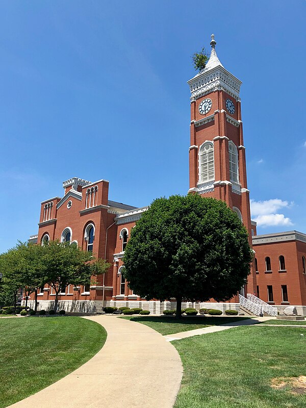 Tree on the Courthouse Tower in Greensburg, Indiana