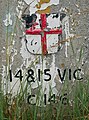 Coal duty boundary marker overlooking the River Thames at the Crayford Marshes. [357]