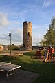 Der ehemalige W"artturm und heutige Aussichtsturm "Dicker Turm" im Wohnplatz Dicker Turm im Ortsteil Dirlos der Gemeinde Künzell