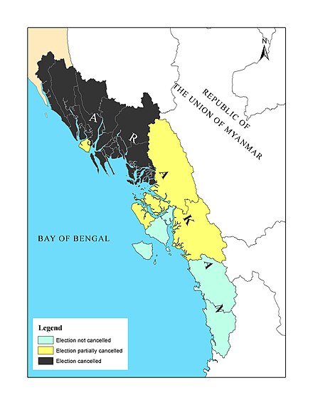 Spatial Illustration of Disenfranchisement of 2020 General Election in Arakan (Rakhine State)