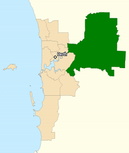 Kaart van het kiesdistrict.