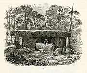 Dolmen in Godavari district, Andhra Pradesh, India.