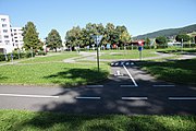 Čeština: Dopravní hřiště v parku Mládí v Prachaticích, jižní Čechy. English: Children's Traffic Playground in the Youth Park in Prachatice. South Bohemian Region, Czechia.