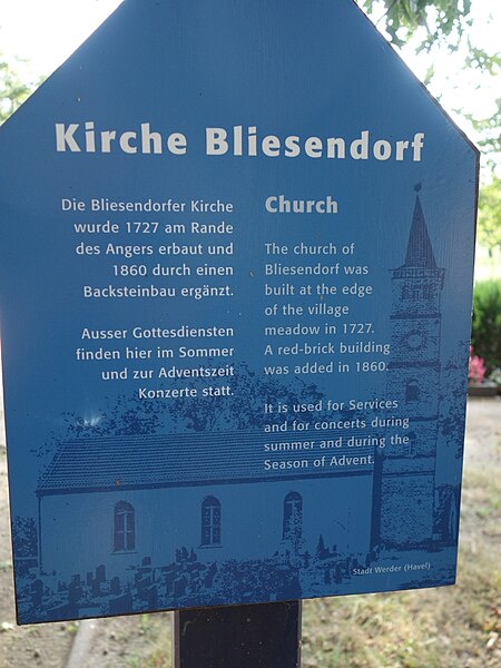 File:Dorfkirche Bliesendorf 2016 Infotafel.jpg