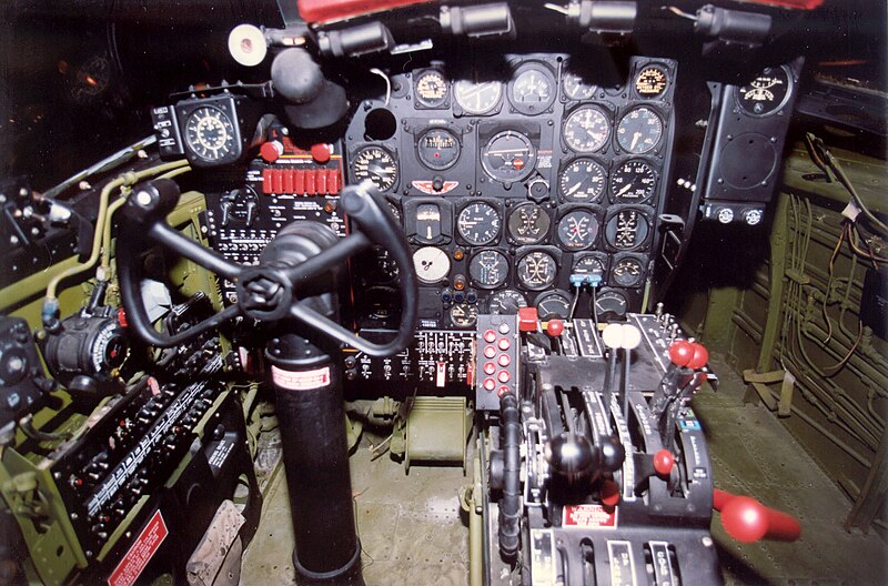 File:Douglas B-26C (A-26C) cockpit 3 USAF.jpg