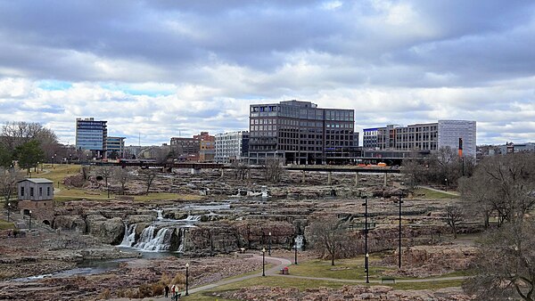 Image: Downtown and Falls Park 03 16 24